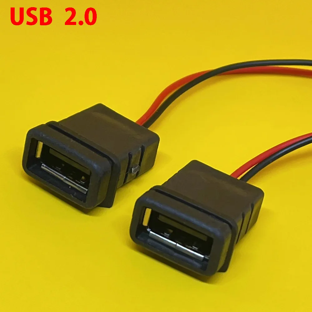1pcs USB 2.0 Female Power Jack USB2.0 Charging Port Connector with