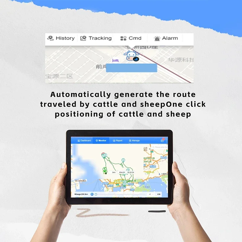 H502 GPS Pet Tracker Quality Intelligent Waterproof Solar Energy Electronic Cattle Sheep Positioning Locator Android Compatible