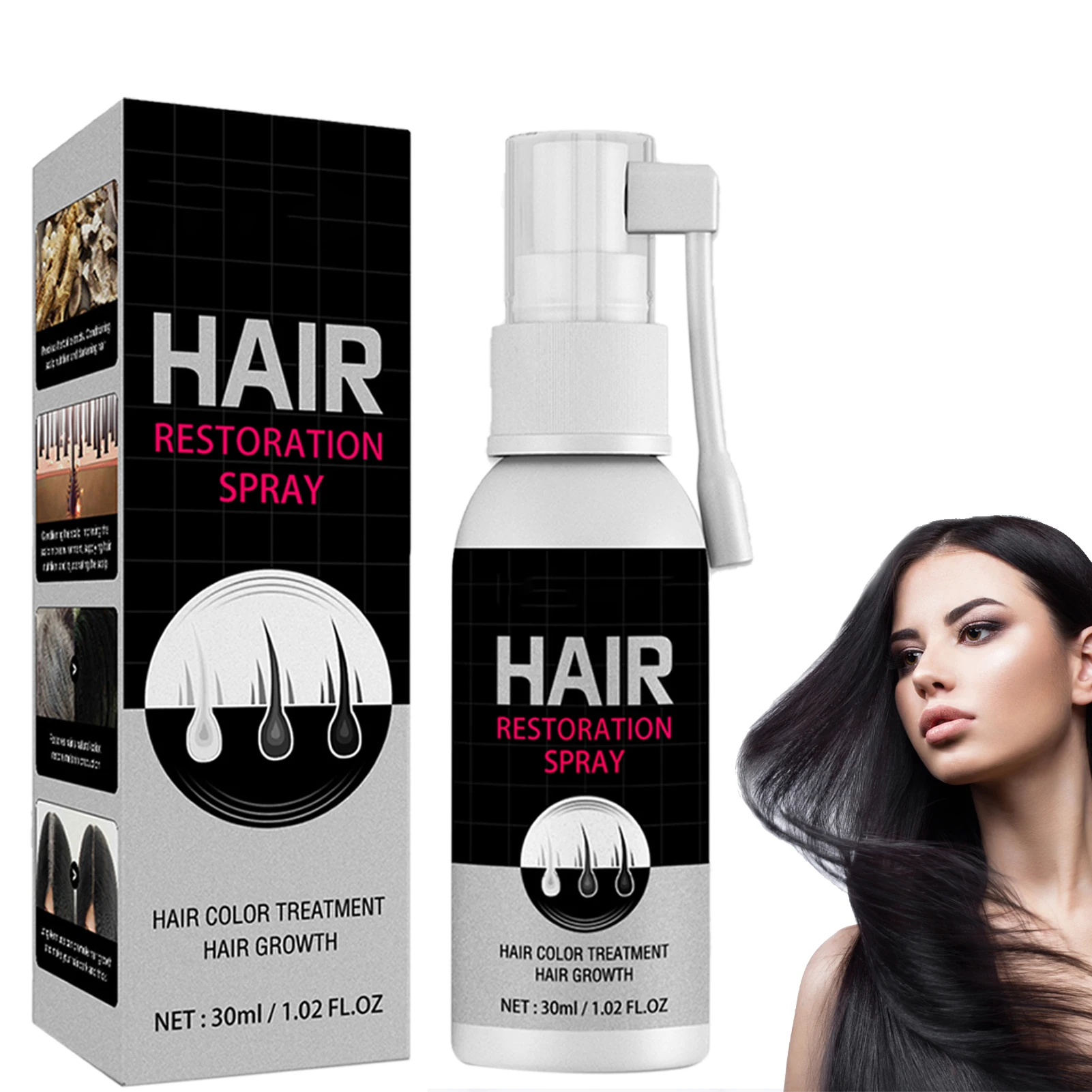 30ml Hair Restoration Spary Help For Hair Color Anti-hair Loss Herbal Hair  Growth Spray - Hair Loss Product Series - AliExpress