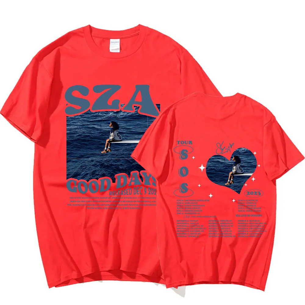 SZA SOS ツアーTシャツ M 黒 日本未発売 正規品 SZA Official Men's T-Shirt SZÁ Crew Neck Shirts Short Sleeve