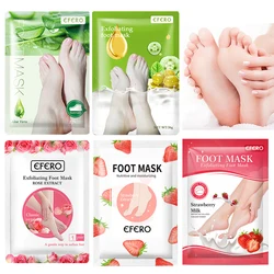 5Pack Exfoliating Foot Mask Scrub Foot Care Pedicure Socks Feet Peeling Mask Remove Calluses Dead Skin Peeling Mask Foot Patch