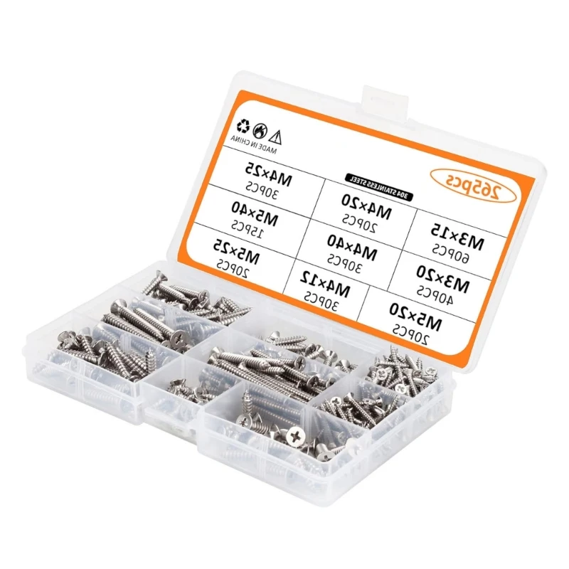 

Stainless Steel Self Tapping Screw Multifunction Screws with Storage Box for DIY