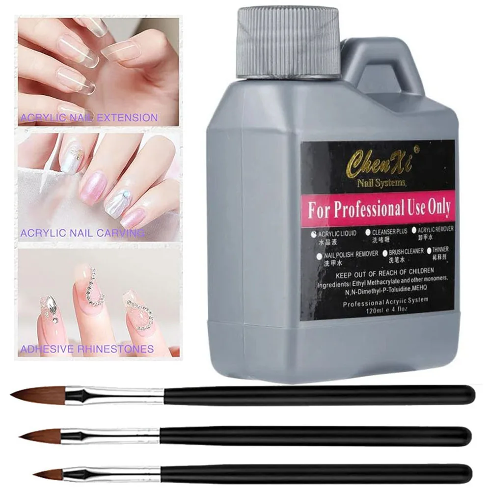 Liquido per unghie acrilico monomero da 120 ml 4 oz - Monomero liquido per  unghie acrilico professionale per estensione unghie in polvere acrilica  Pennello per unghie - AliExpress 66