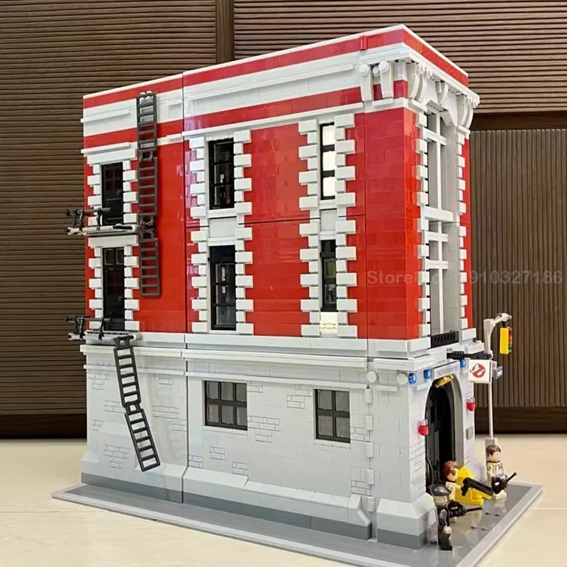 

4634pcs City Street View Ghostbusters Firehouse Headquarters 16001 Building Blocks Bricks Kit Compatible 75827 Kid Birthday Gift