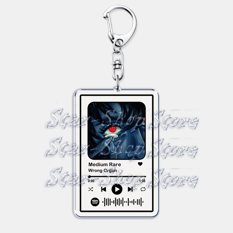 Beliebtes Spiel Mundwasser Musik Schlüsselanhänger für Zubehör Tasche Original Soundtrack Album Playlist Gamer Keying Fans Gaming Geschenk – Detail 14