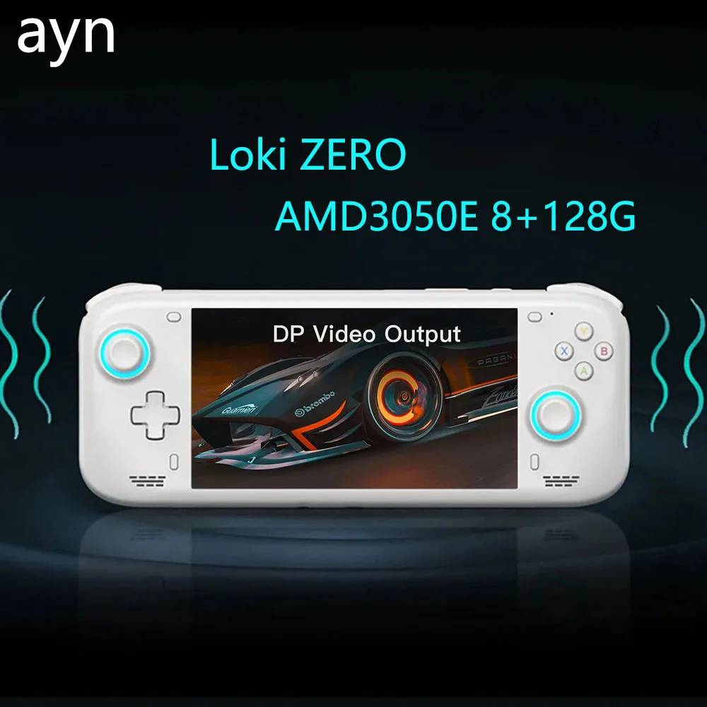 

Ayn Loki Zero 6 Inch Handheld Game Console 8G+128GB AMD 3050e Win Retro Video Games Players With Wifi 6 Logo RGB Light