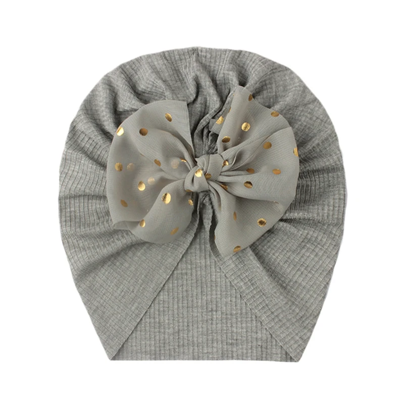 rolled up skully hat Fashion Flower Baby Hat Newborn Elastic Baby Turban Hats for Girls Solid Colors Cotton Infant Beanie Cap Headwear Muslim winter toque Skullies & Beanies