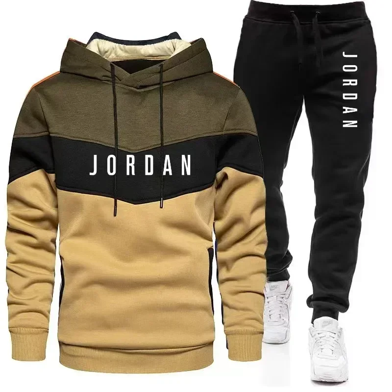 Unisex Long-Sleeve Hoodie & Pants Tracksuit – Spring/Autumn Leisure & Training 1