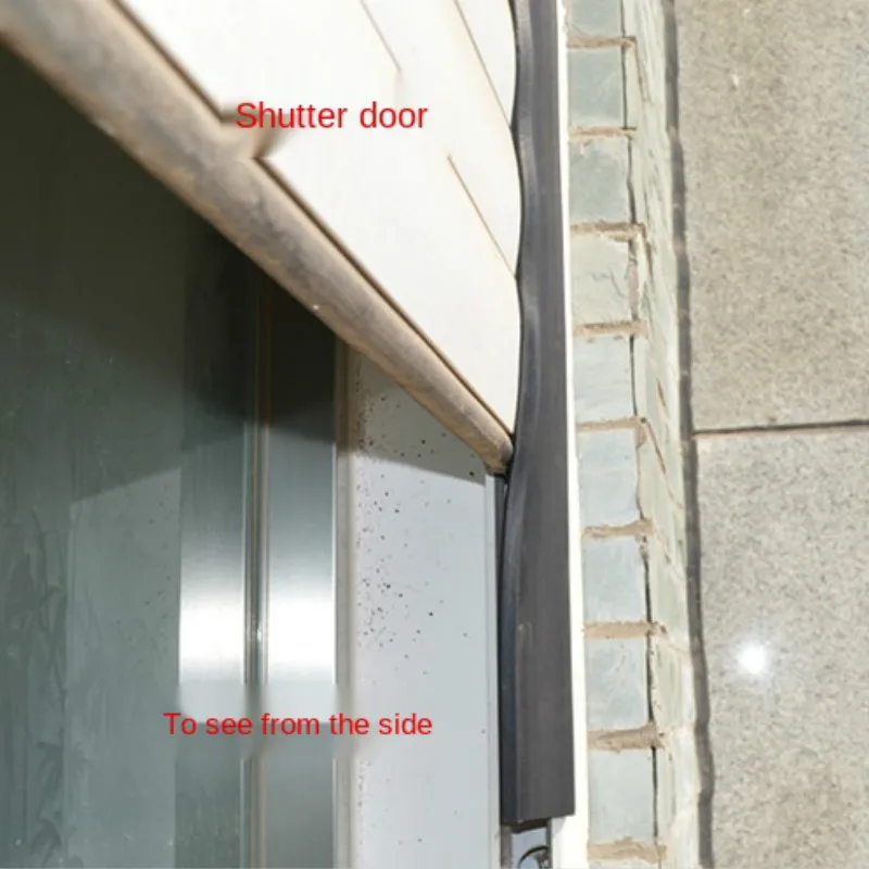 Garage Door Weather Multipurpose Home Edge Replacement Full Wrap Dustproof Portable Adhesive Seal Strip Bottom Rubber Trim 3/5m