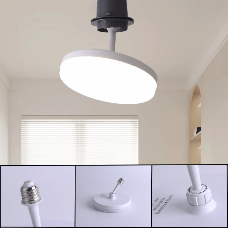 

LED Bulb AC 220v E27 Base Household Energy Saving Lamp 6/9/13/18W Indoor Lighting Flying Saucer Light Ceiling Lamp Garage Light
