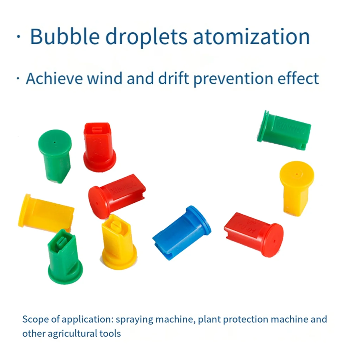 New 20PCS RC Agricultural Plant Protection UAV High Pressure Windproof Anti-Drift Flat Fan Spray Nozzles Green