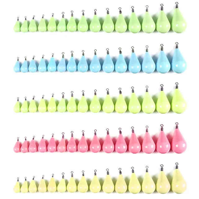 Newup Luminous Fishing Sinkers Weight Sinker Ball Worm Flipping Weights for Bass Texas Carolina Rigs Tackle