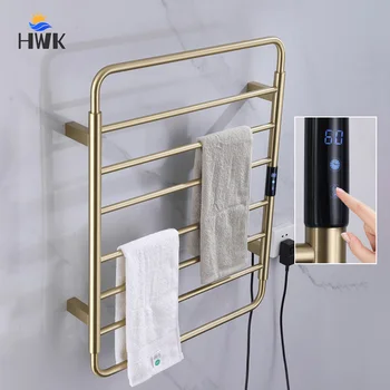 แห้งเร็วต้านเชื้อแบคทีเรียห้องน้ําผ้าขนหนูอุ่นอุณหภูมิควบคุมจับเวลาอุ่นราวแขวนผ้าสแตนเลสชั้นวางผ้าขนหนูไฟฟ้า 1