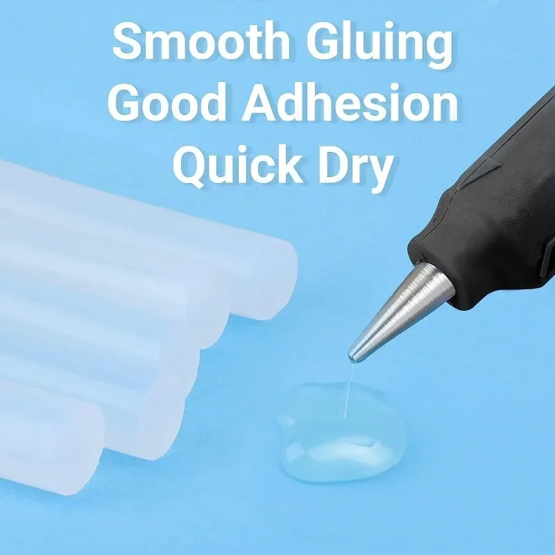 Strong Adhesive Transparent Glue Sticks for DIY Crafts and Repairs (1/50pcs)