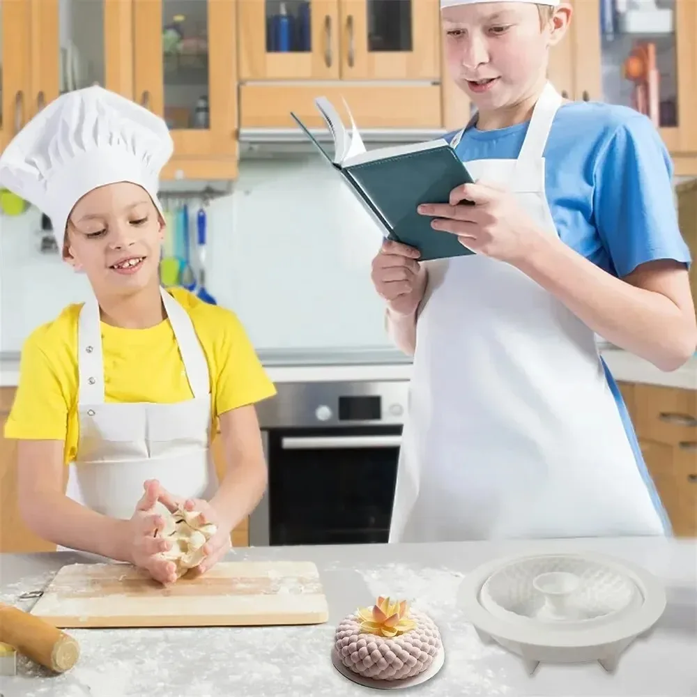 قالب سيليكون مستدير قوالب حلوى فرنسية غير لاصقة يم...