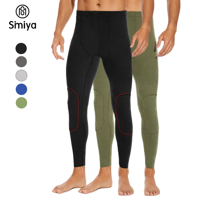 SIMIYA Men s Long Johns Thermal Underwear Leggings Bottoms Ultra Soft Fleece-Lined Base Layer Trousers Pants for Winter Outdoor