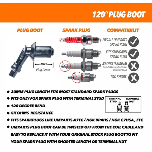 Ignition Coil+AC CDI Box Kit For 1988 1989-2000 Honda FourTrax 300 TRX300 TRX400 - Foto 6