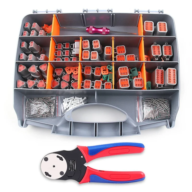 

Комплект коннекторов Dt Deutsch-2 3 4 6 8 12 контактов, Автомобильный Электрический коннектор, 338 шт.