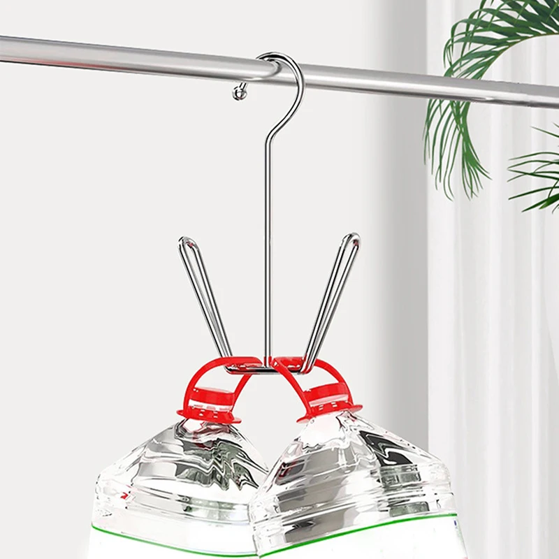 Stainless Steel Shoe Drying Rack Clothes Hanger Hook Organizer Household Space-saving Wardrobe Storage Shoe Drying Holder 5