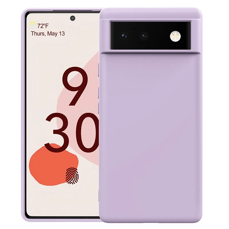 Luxury Soft Liquid Silicone Shockproof Ultra Slim Matte Phone Case – Solid Color Cover