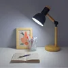 Eyes Protection Table Lamp E27 Nordic Wood Desk Lamps Height Adjustable Modern Bedside Lamp for Read Study Night Light with Plug 4