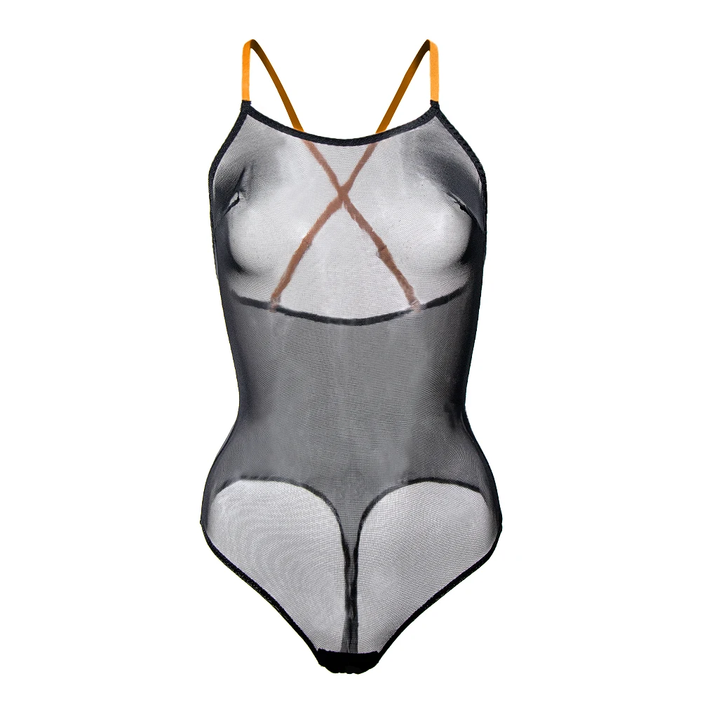 Women Summer Sexy Lingerie Ultra-thin Bodysuit Transparent Sling Unlined Underwear S-XXL size Varsbaby