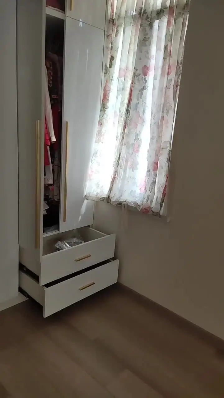 Двухслойные цветочные шторы DZQ