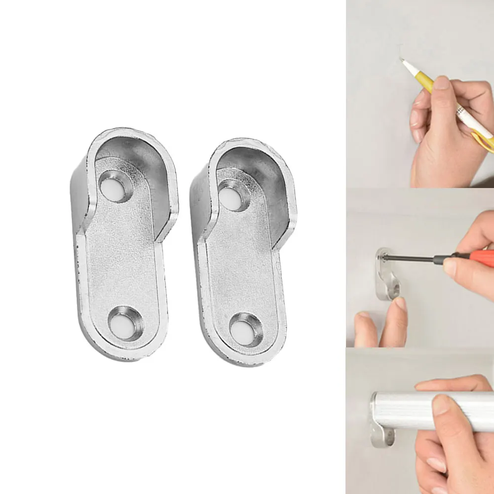 Wardrobe Shelf Bracket 2/4/8PCS Clothes Tube Support
