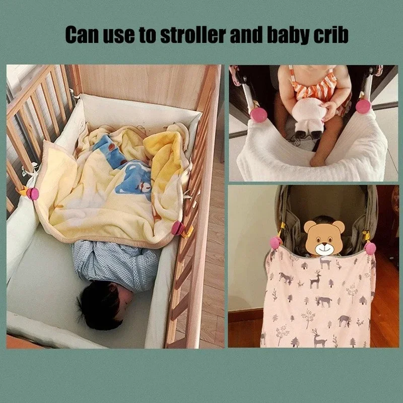 2 Pcs Maternity And Baby Products Baby Multifunctional Bib Clip Baby Carriage Clip Universal Baby Carriage Accessories