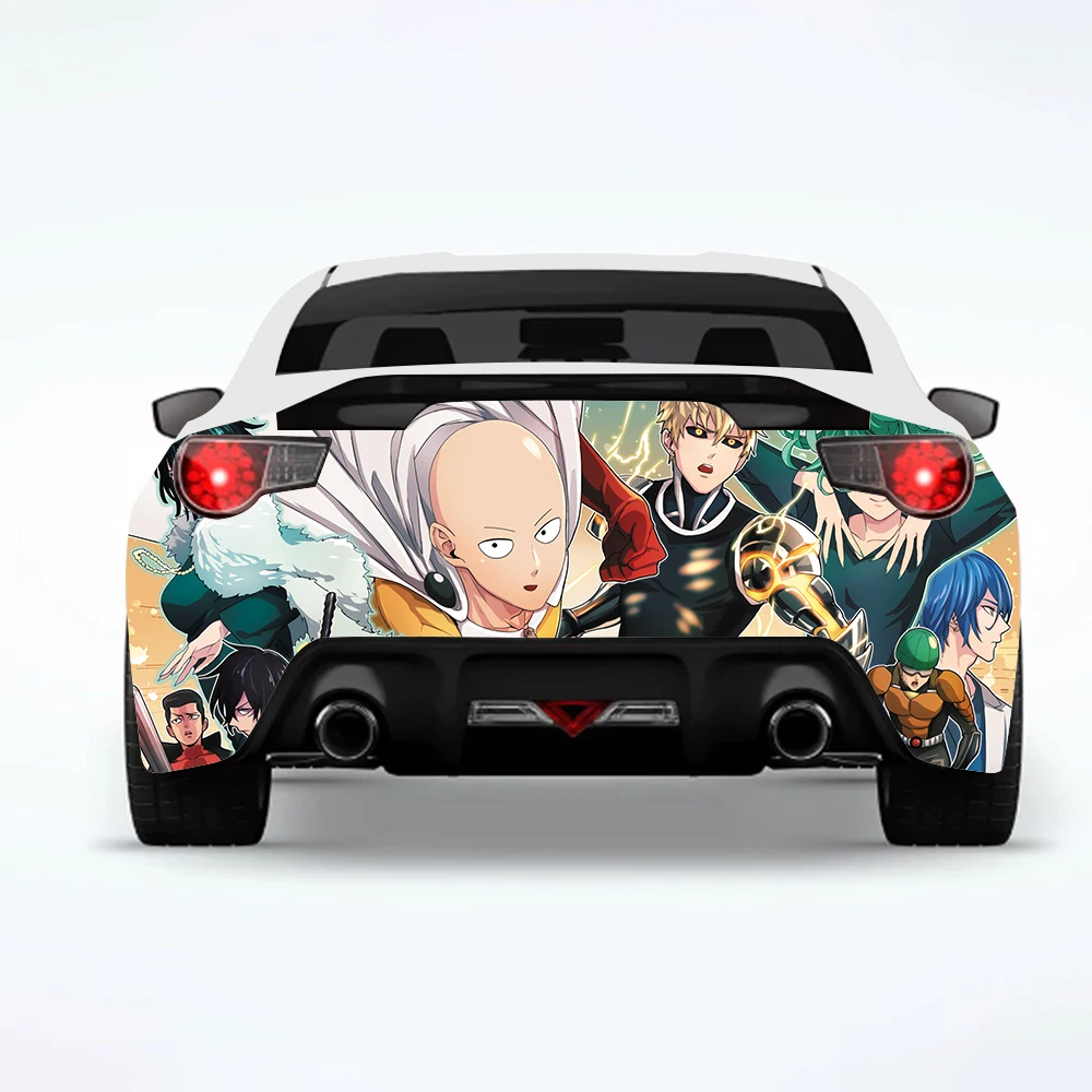 Furry Sticky Funny Saitama Anime Car Sticker Decal ONE PUNCH MAN Car  Accessories Bumper Helmet Trunk Mazda Stickers - AliExpress