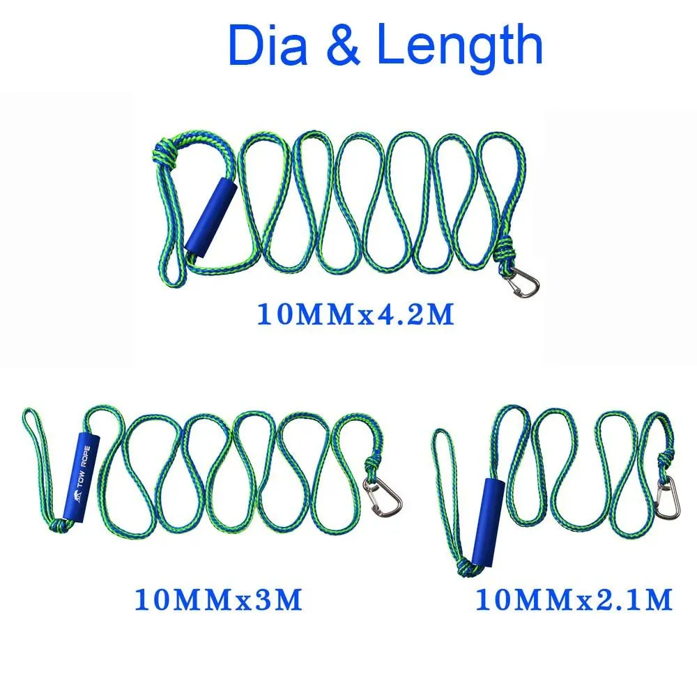 3 Sizes Heavy Duty Braided Dock Line Marine Dock Rope Docking Lines Mooring Rope Boat line 2.1m 3m 4.2m 2