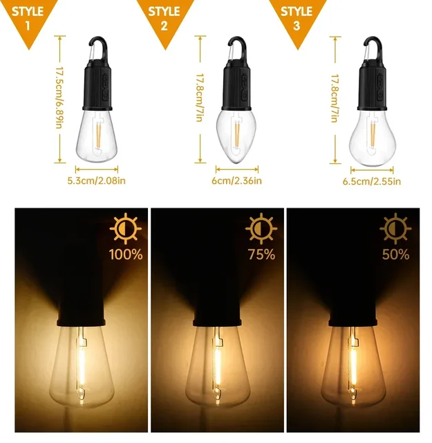 Portable LED Camping Lantern with Type-C Charging 2
