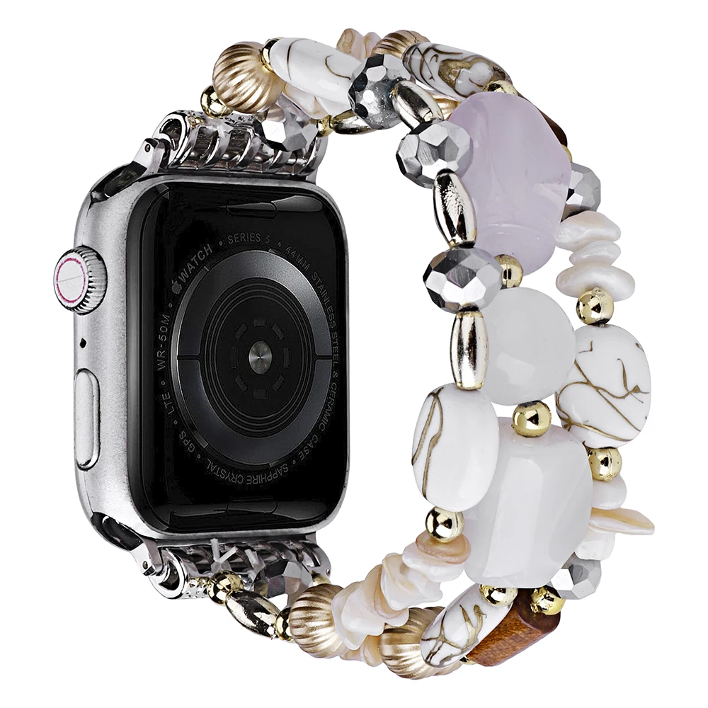 Эластичный бирюзовый браслет для Apple Watch iWatch Series Ultra/SE/8/7/6/5/4/3