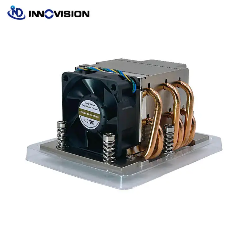 2U Amd Sp5 Cpu Cooler Con 6 Tubi Di Rame Tdp 380W Server Dissipatore Di Calore Workstation Processor Pc Radiatore 4Pin 6025Mm Pwm Fan