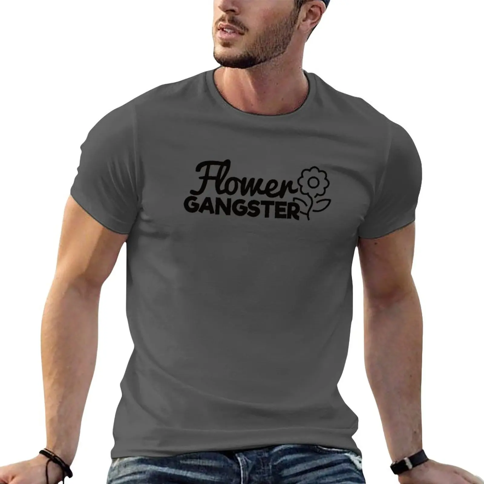 

New Flower Gangster - Funny Florist Quotes T-Shirt black t shirt graphics t shirt boys white t shirts men clothing