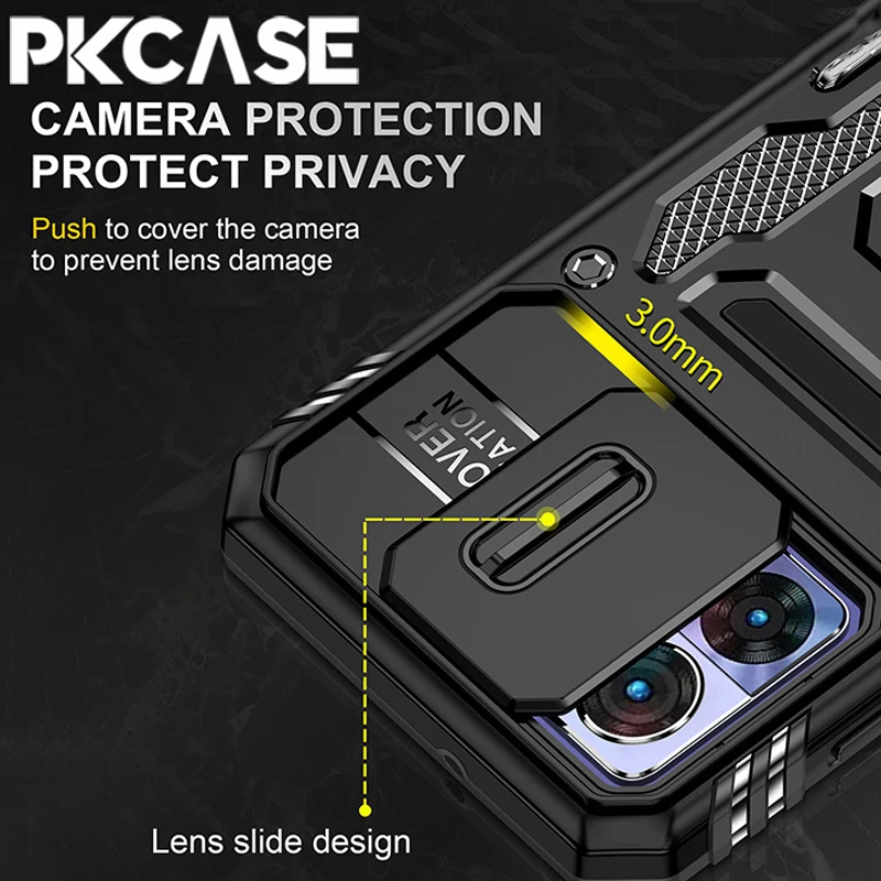 PKCASE Bracket Phone Case with Kickstand Feature and Durable Protector