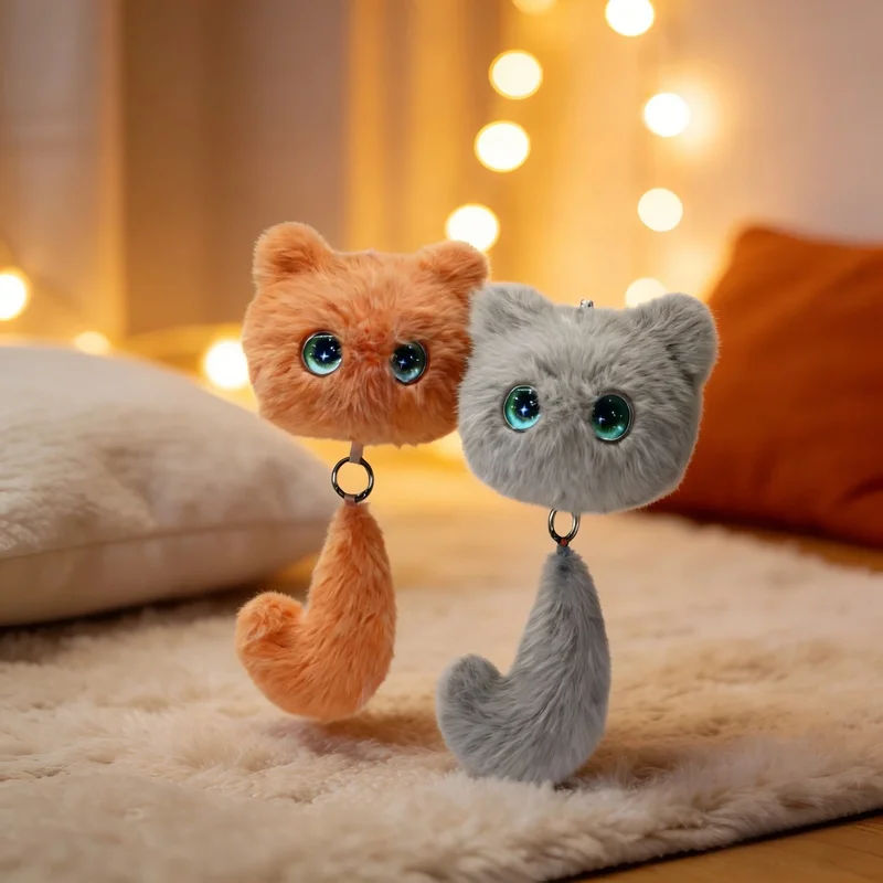 Kids AI Curious Cat Interactive Plush Toy Voice Control Electronic Pet Speech & Emotion Recognition Multi Language Stuffed Doll