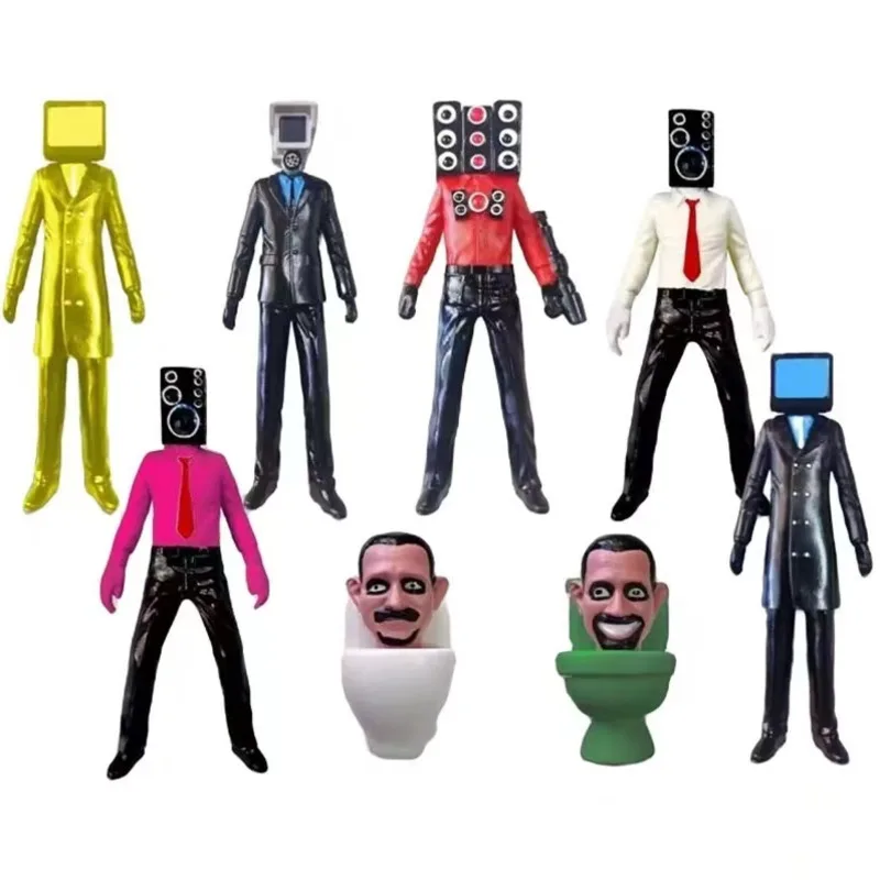 

Skibidi Toilet Action Figure Скибиди Туалет Игрушка Figures Game Speakerman Bosses Camara Titan Figurine Decor Model Toy Gift