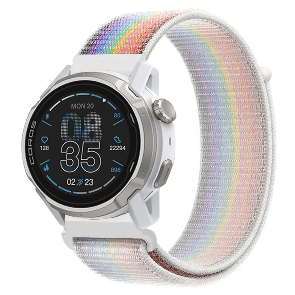 Breathable Nylon Loop Watch Band with Adjustable Fit, 20/22mm