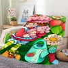 Cute S-Strawberry S-Shortcake Blanket Skin friendly comfort warm soft plush blanket suitable sofa living room office bedroom 1