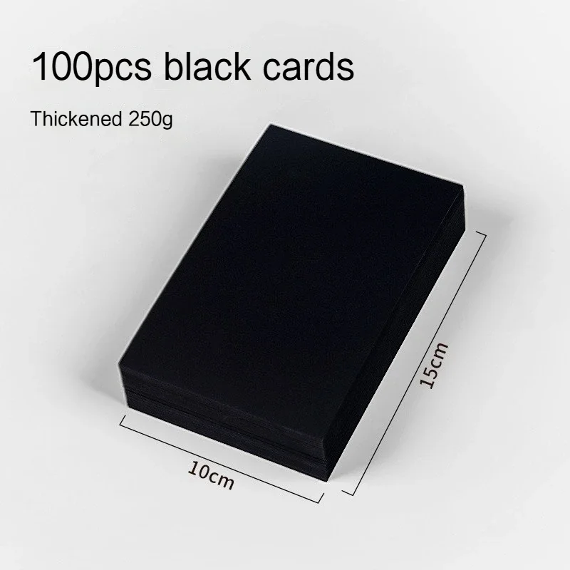 Double-Sided Black Cardstock Sheets