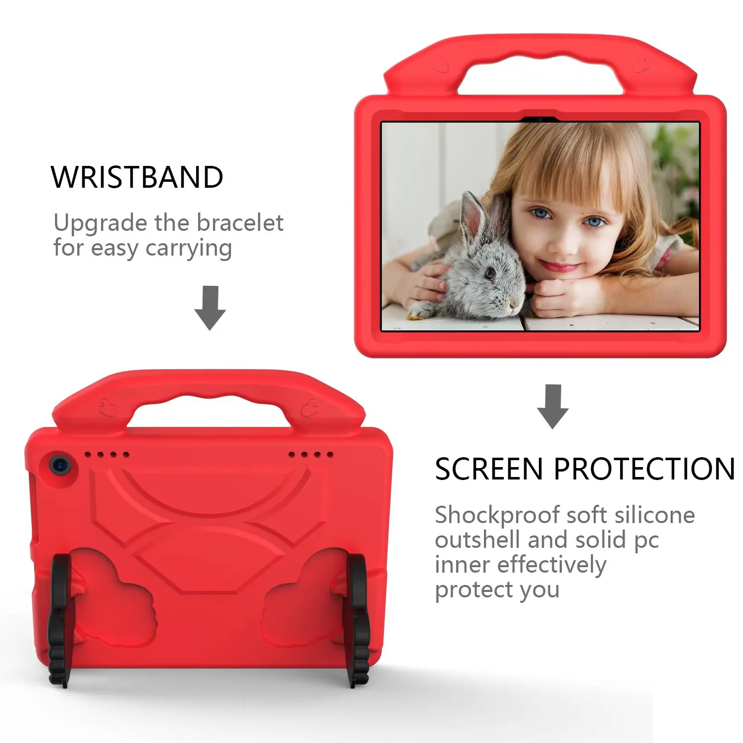 Kids Safe Handheld EVA Stand Case