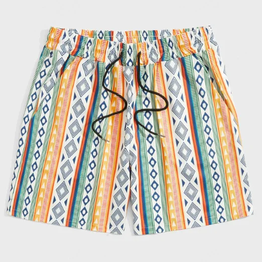

Men‘s Beach Shorts Summe Fashion Vacation Fashion teen Half Pant Casual Printed Loose Printed Vintage Sports Quick Dry