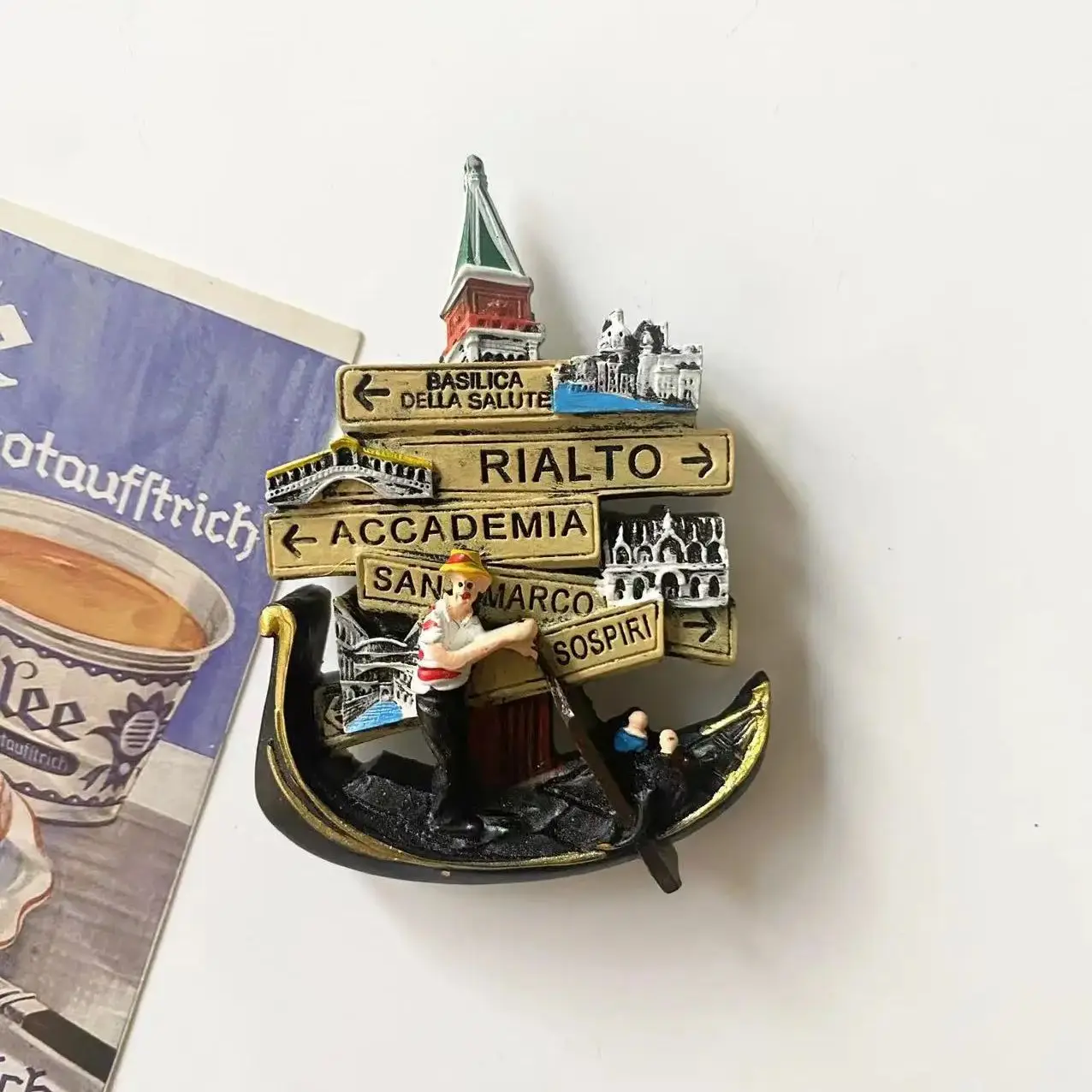 Magnetic Fridge Magnets European Souvenir Milan Venice Stereo Resin