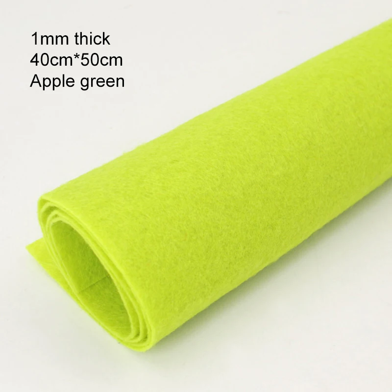 Premium 1mm Thick Square Felt Cloth for DIY Sewing, Crafts, and Home Decoration (40 x 50cm)