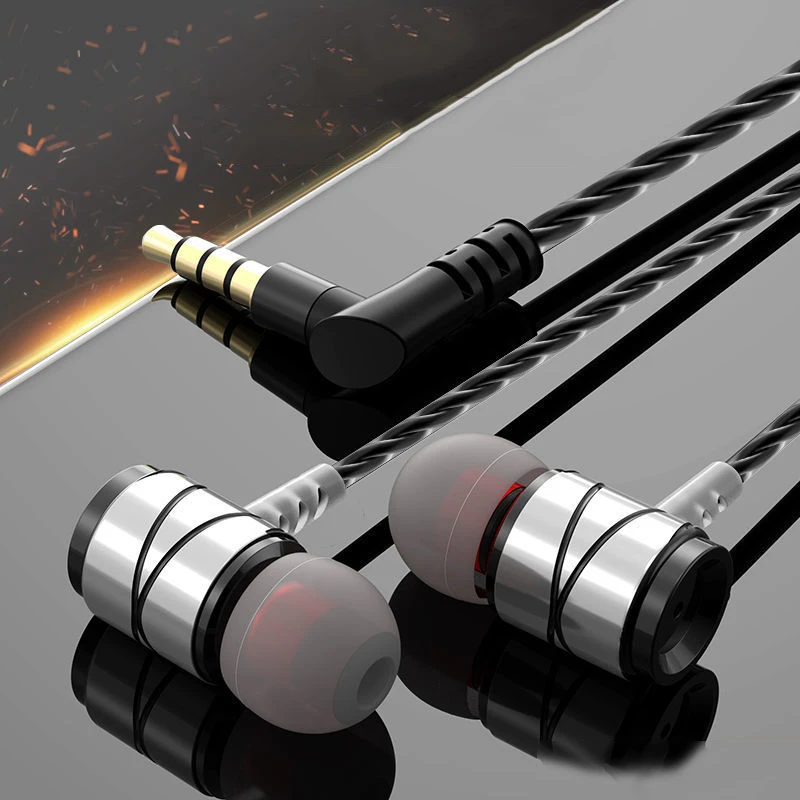 Wired Earphone Stereo In-Ear Headset With Microphone Earbuds 3.5mm For Smart Phone MP3 Laptop PC