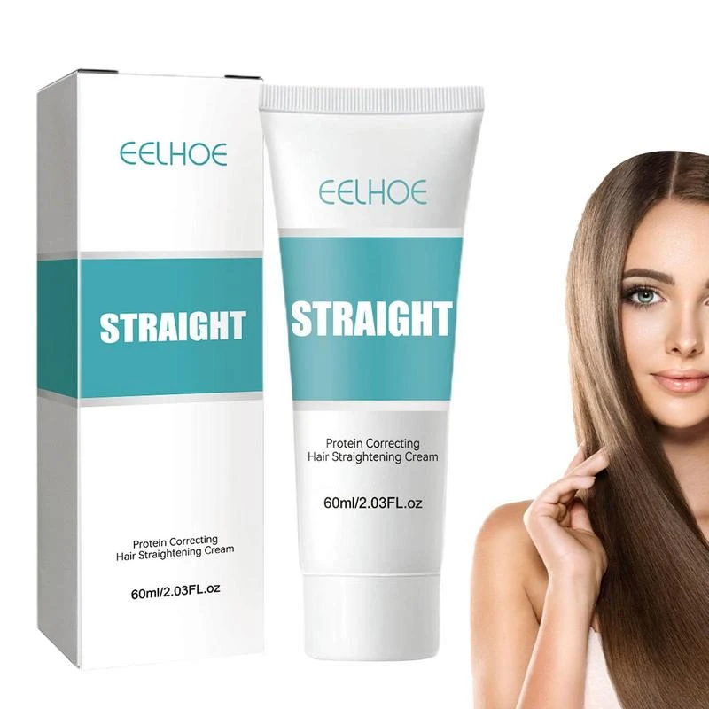Protein Correcting Hair Straightening Cream Silk & Gloss Hair Straightening  Cream 60ml Fast Smoothing Hair Straightener Lotion - Conditioners -  AliExpress