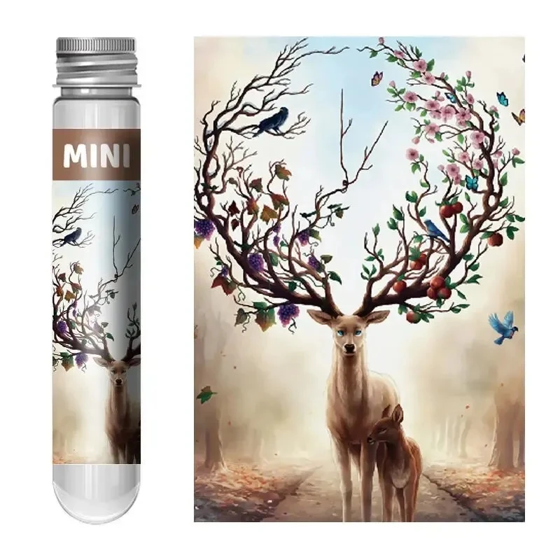 Test Tube Jigsaw Puzzle 150pcs World Famous Painting Van Gogh Monet Sunrise Impression Decompress Toy Educational Family Game 4
