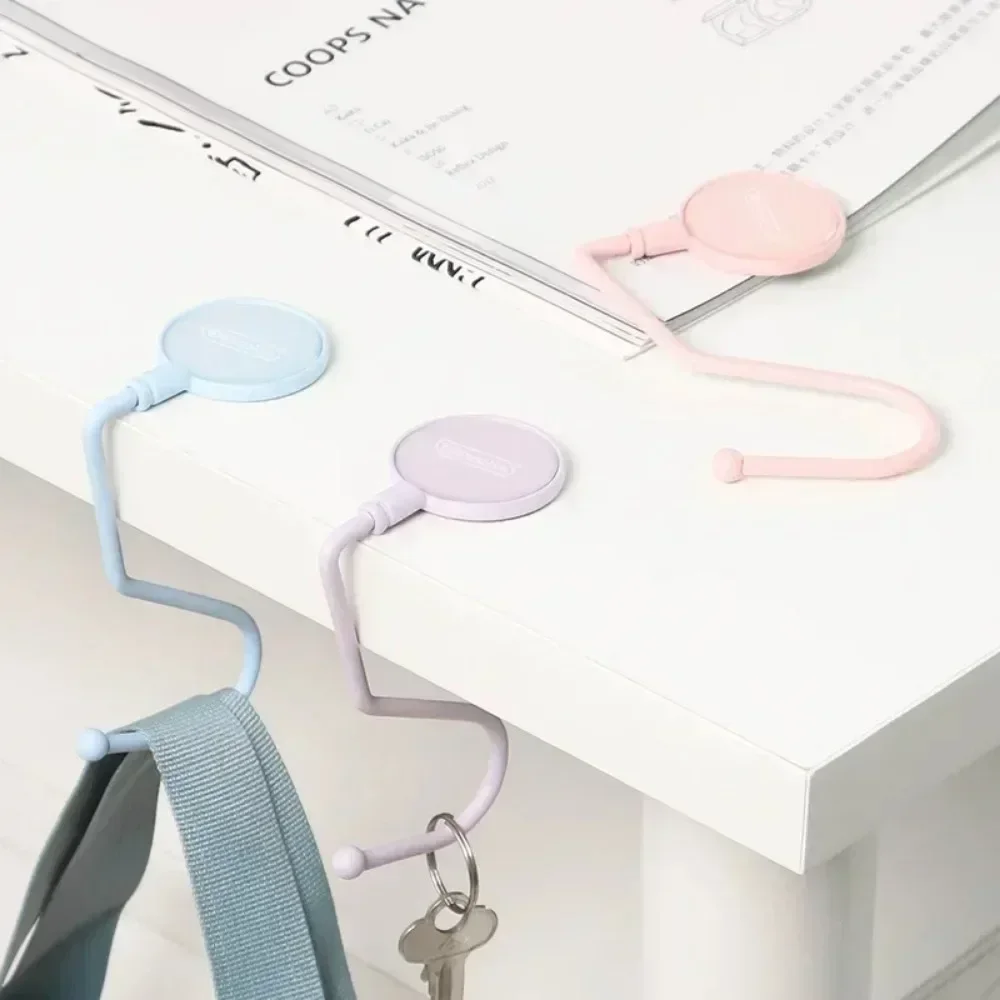1 Pcs Cute Morandi Bag Hook Heavy Table Purse Bag Hooks Travel Handbag Table Side Hanger Office Desk Organizers purse bag hook bag hook desk storage hook
