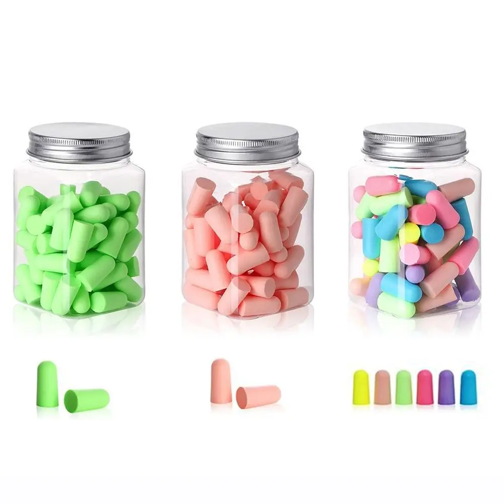 Anti-noise Ear Plugs Slow Rebound Soft Tapered 10/24/60/120Pcs for Noise Reduction